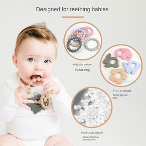 Jouet en silicone <span class=keywords><strong>gel</strong></span> pour les dents <span class=keywords><strong>de</strong></span> bébé <span class=keywords><strong>avec</strong></span> hochet Jouet doux pour l'entraînement des dents Jouets <span class=keywords><strong>de</strong></span> <span class=keywords><strong>dentition</strong></span> à mâcher Bracelet pour enfant Produit pour bébé - Product Image 5
