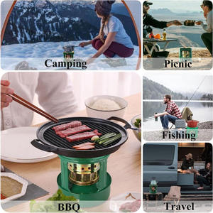 Fourniture d'usine 168 # cuisinière à gaz en fer portable pour la cuisson au kérosène de camping en plein air avec 8 mèches - Product Image 3