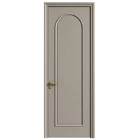 Porte intérieure en bois personnalisable de 45 mm d'épaisseur, style moderne, porte de chambre en polymère CPL, utilisation hôtelière, insonorisée