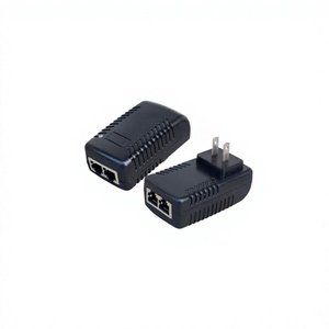 Sunsoont อะแดปเตอร์หัวฉีด48V POE แหล่งจ่ายไฟ10/100Mbps มาตรฐาน IEEE 802.3af 2พอร์ต400M สวิตช์ความจุฟูลเพล็กซ์ - Product Image 3