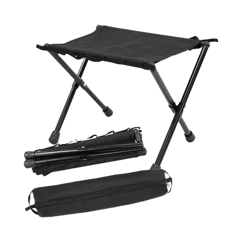 LARIBON 야외 알루미늄 합금 접이식 의자 낚시 의자 스케치 전술 말 의자 발 받침대가있는 휴대용 캠핑 의자