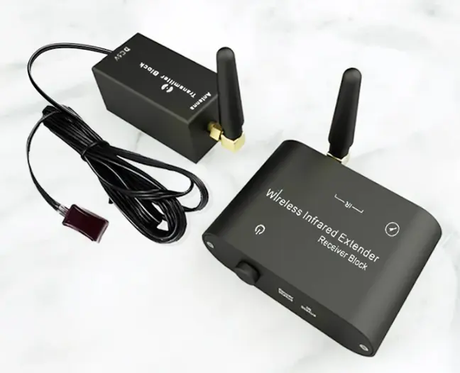 Wireless Infrared Repeater Kit Remote Control Extender Kit 50M indoor and 300M outdoor Wireless IR Extender Repeater