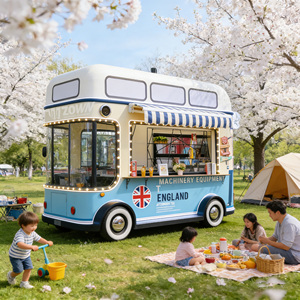 Weather Resistant Mobile Food <b>Trailer</b> All Season Outdoor Street Business Cart - Product Image 1