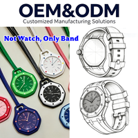 Bracelet AP pour montre Royal Pop, bracelet de remplacement en silicone, étanche, pour hommes et femmes, avec coque de protection