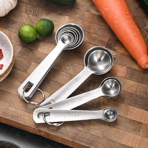 Accesorios de utensilios de cocina, 6 uds., Mini cuchara medidora de café en polvo de acero inoxidable 304 - Product Image 1