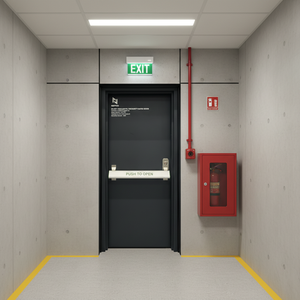 Porte coupe-feu pré-assemblée de haute qualité, best-seller en usine - Product Image 2