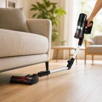 Hochleistungs-Akku-Staubsauger mit Zyklonfilterung und flexiblem Bürstenkopf für Boden, Teppich, Sofa und Haushaltsreinigung