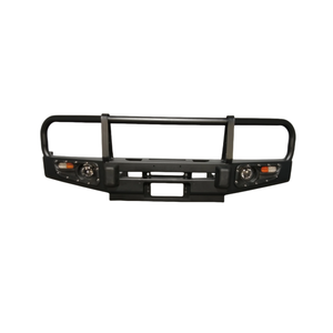 Pare-chocs avant en acier de haute qualité avec barre à taureau pour <span class=keywords><strong>Nissan</strong></span> Patrol Y60 comprend des découpes de crochet de remorquage - Product Image 1