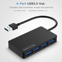 Hubs USB 3.0 portables 4 ports 5Gbps High Speed 4 en 1 USB3.0 Hub avec mini design pour ordinateur portable de bureau Macbook Computer