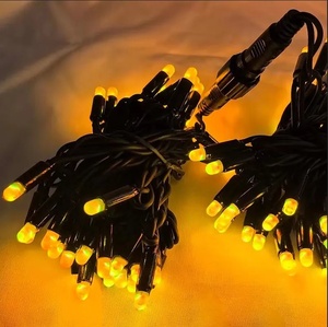 Guirlande lumineuse LED extérieure IP65 jaune chaud, câble en caoutchouc 10M 100 LED, garantie 2 ans, dimmable, pour Noël, jardin, fête, festival - Product Image 3