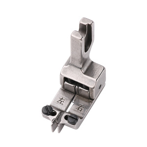Pie prensador universal ajustable izquierda-derecha de acero inoxidable con posicionamiento de borde para máquinas de coser y procesamiento de prendas - Product Image 3