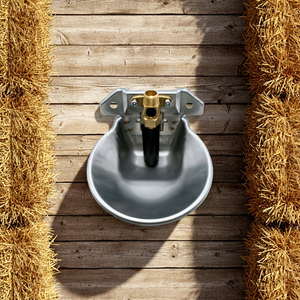 Nuova Ciotola per Abbeveraggio Bovini in Acciaio Inox Aoxin, Sistema di Abbeveraggio per Fattoria Modello AX--ADB, 1,1 kg, 3 Mesi di Garanzia - Product Image 2