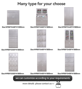 <span class=keywords><strong>Armoire</strong></span> de stockage de médicaments en acier inoxydable en métal pour armoires de stockage de <span class=keywords><strong>pharmacie</strong></span> pour hôpital de médecine avec porte en verre - Product Image 5