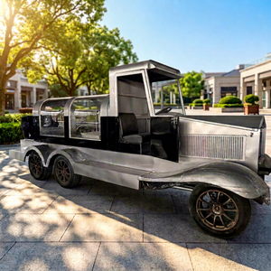 Limousine cercueil personnalisée, remorque funéraire argentée, véhicule funéraire, voiture de service funéraire - Product Image 1