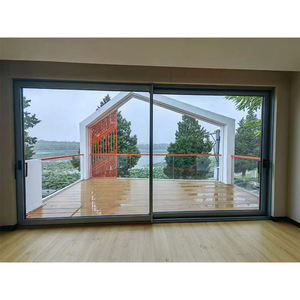 CHANGYI <span class=keywords><strong>Porte</strong></span> <span class=keywords><strong>coulissante</strong></span> <span class=keywords><strong>véranda</strong></span> en aluminium aux normes australiennes personnalisées Double verre trempé moderne et portes coulissantes - Product Image 1