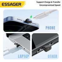 ESSAGER ES-OTG42 Connecteur de port de charge rapide USB-C mâle pour téléphone portable, connecteur anti-poussière USB Type-C pour téléphone portable et ordinateur portable