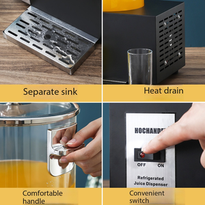Distributeur de jus électrique numérique commercial, seau à boissons chauffant et isotherme pour buffets et restaurants occidentaux - Product Image 5
