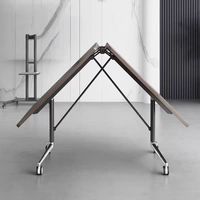 Table de conférence mobile multifonctionnelle extensible, pliable, pour la formation, longue table de bureau, grande table de bureau en mélamine