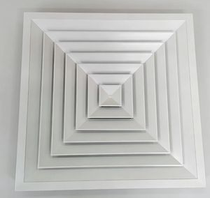 Difusor de Techo Cuadrado de Aleación de Aluminio - Duradero, Fácil Instalación, Diseño Tradicional para Sistemas HVAC, Uso Comercial y Residencial - Product Image 1