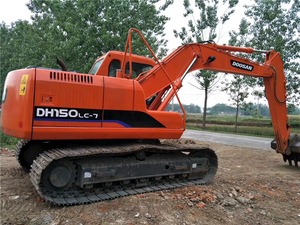 Excavatrice sur chenilles Doosan 150w-7 d'occasion, peinture d'origine, en état de marche, modèles 120w/150lc/200lc/220lc/225lc/300lc disponibles. - Product Image 5