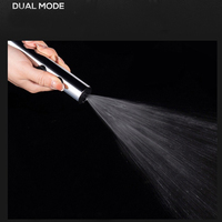 Pistolet de bidet mural à double mode pressurisé en acier inoxydable noir, ensemble de douche WC moderne pour salle de bain et hôtel