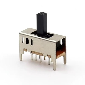 สวิตช์สไลด์ SMD U แบบสองตำแหน่ง8พินแนวตั้ง<span class=keywords><strong>3</strong></span>ตำแหน่ง50mA 12โวลต์ทนทานสำหรับอิเล็กทรอนิกส์ขนาดเล็กและ PCB - Product Image 2