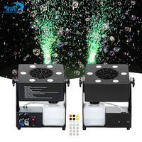 Machine à bulles LED professionnelle en promotion avec télécommande DMX rechargeable pour mariages et fêtes