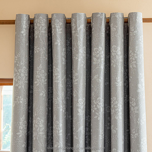 Illustration de fleurs sauvages impression thème automnal vintage ambiance de ferme, traitements de fenêtre 2 panneaux ensemble pour salon ou chambre - Product Image 6