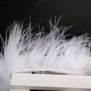 10 mètres moelleux <span class=keywords><strong>plumes</strong></span> <span class=keywords><strong>de</strong></span> dinde garniture blanc ruban <span class=keywords><strong>de</strong></span> couture pour artisanat robe <span class=keywords><strong>de</strong></span> mariée Costume <span class=keywords><strong>plumes</strong></span> décoratives - Product Image 5