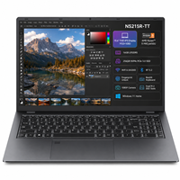 Ordinateur portable fin de 15,6 pouces avec Windows 11, processeur AMD Ryzen 5 PRO 6650U, 16 Go de mémoire LPDDR5, charge rapide 65W Type C PD, mini ordinateur portable