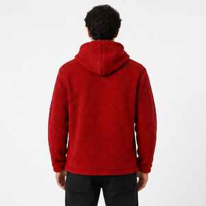 Custom men Thick Plush Sherpa Hoodie Men's Thermal Sherpa Hoody <b>zip</b> outdoor hoodies hiking clothes apparel for customization - Product Image 2