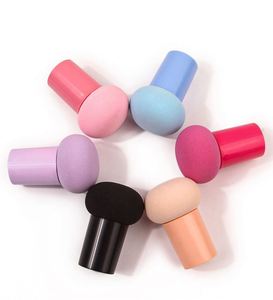 ฟองน้ำแต่งหน้าแบบพกพา รูปทรงเห็ด สำหรับรองพื้นชนิดน้ำ พร้อมด้ามจับ - Product Image 4
