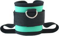 Sangles de cheville rembourrées en mousse EVA pour appareils à câbles - Sangles de cheville réglables et respirantes avec crochet de porte pour machines à câbles