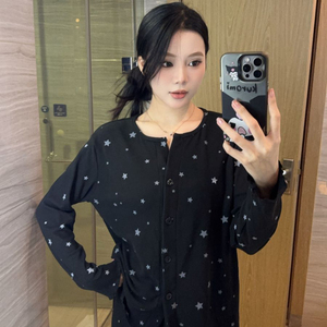 <span class=keywords><strong>ชุด</strong></span><span class=keywords><strong>นอน</strong></span>คาร์ดิแกนสำหรับผู้หญิงสำหรับฤดูหนาว<span class=keywords><strong>ชุด</strong></span><span class=keywords><strong>นอน</strong></span>หวานๆสไตล์ลำลองเรียบง่าย - Product Image 3