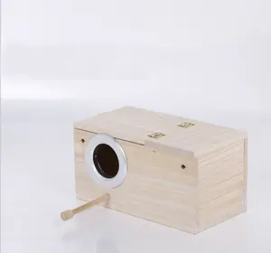 屋外ガーデンオウム木製繁殖ボックス木製巣箱バードホテル木製鳥小屋