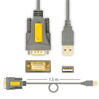 FTDI FT232RL-Cable USB 2,0 tipo A Serial RS232 con adaptador macho DB9