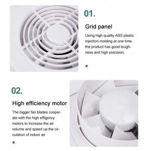 Ventilateur de ventilation <span class=keywords><strong>silencieux</strong></span> à flux axial en plastique Fenêtre <span class=keywords><strong>d</strong></span>'échappement murale <span class=keywords><strong>pour</strong></span> serre hydroponique <span class=keywords><strong>Extracteur</strong></span> <span class=keywords><strong>d</strong></span>'<span class=keywords><strong>air</strong></span> monté au plafond - Product Image 6