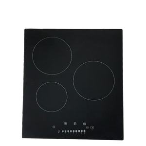 Electric Radiant Cooktop 3-Burner Vertical Built-in Design Touch Controls Easy Fry Kitchen Use 6KW - Product Image 1