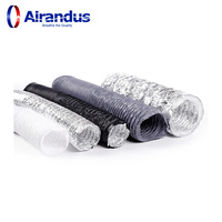 Conduit flexible isolé acoustique en aluminium de conduit flexible de prix usine pour des systèmes de ventilation