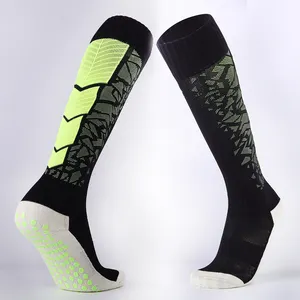 Calcetines de entrenamiento para hombre, deporte, Rugby, rodilla, calcetín antideslizante, compresión, Running, Fútbol