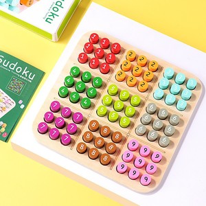 Gioco Sudoku in Legno Ecologico Senza Bordi Sfilacciati per Bambini 4-6 Anni, Giocattolo Educativo per l'<span class=keywords><strong>Apprendimento</strong></span> Precoce della <span class=keywords><strong>Matematica</strong></span> e l'Allenamento Mentale - Product Image 4