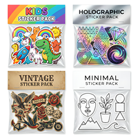 Stiker Kustom Cetak Logo Tahan Lama Perekat Luar Ruangan Tahan UV Label Holografik Tahan Air Stiker Vinyl Die Cut