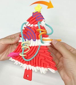 Nouveau Panneau Sensoriel Spatial Anti-Stress Arbre de Noël en Stock du Fabricant, Jouet Éducatif pour Enfants, Puzzle Torsion - Product Image 6
