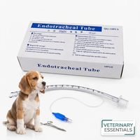 Ensemble de tubes endotrachéaux vétérinaires professionnels pour la chirurgie et les urgences animales
