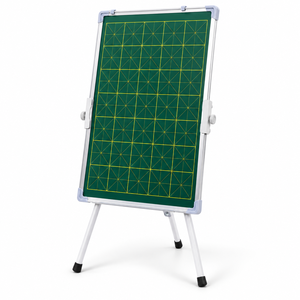 <span class=keywords><strong>Tableau</strong></span> noir vert réglable sur trépied avec grille d'entraînement, cadre en aluminium et support stable - Product Image 3