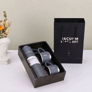 Modern Stainless Steel Tumbler Vacuum Insulated Flask Handle and Lid Tumbler <b>Gift</b> <b>Box</b> Included Tumbler Drinking Flask Set - Product Image 2