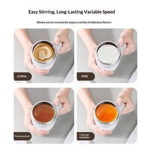 แก้วชงกาแฟไฟฟ้าแบบกวนเองได้ – ชาร์จผ่าน USB, ตัวกวนแบบแม่เหล็กหมุนได้, แก้วกาแฟสแตนเลส – ระบบผสมอัตโนมัติสำหรับกาแฟ - Product Image 3