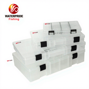chinese tackle box Plastic This plastic tackle box features a cascading style tray that extends up when the lid is opened and a large storage area at the base for your largers fishing equipment Meiho City Luck 65 Tackle