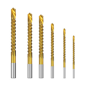 ZHCY Spiral Drill Bits 6Pcs Carbide Woodworking Twist Bits 6mm Shank Round Shank For Drilling Reaming Grooving - Product Image 1