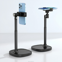 Soporte Plegable para Teléfono con Rotación de 360 Grados, para Escritorio, Videollamadas, Trabajo desde Casa, Antideslizante y Ajustable
